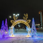 Арка «Новогодний олененок»