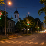 Световое оформление городских улиц